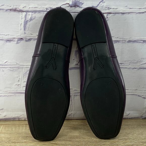 Vionic Orinda Ballet Flats Women's 11 Wide Plum Purple Square Toe Comfort Shoes - Picture 7 of 8